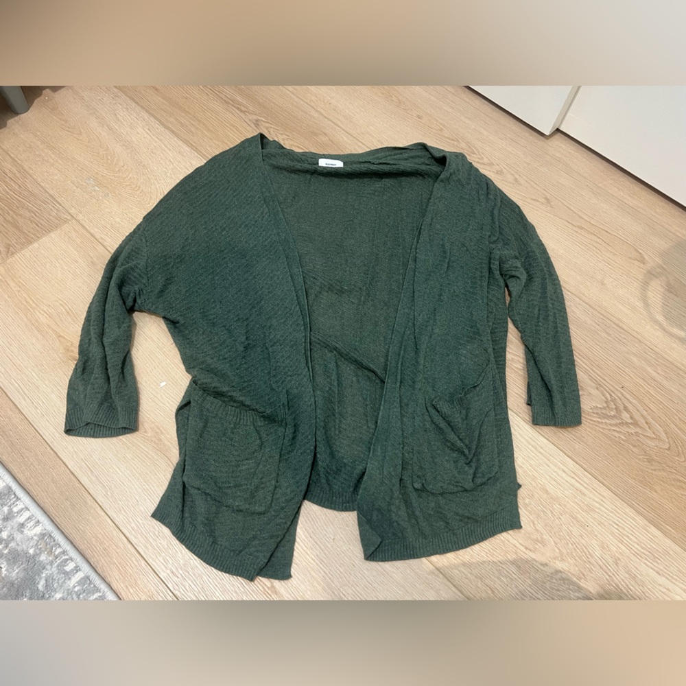 Old Navy Green Cardigan Size M